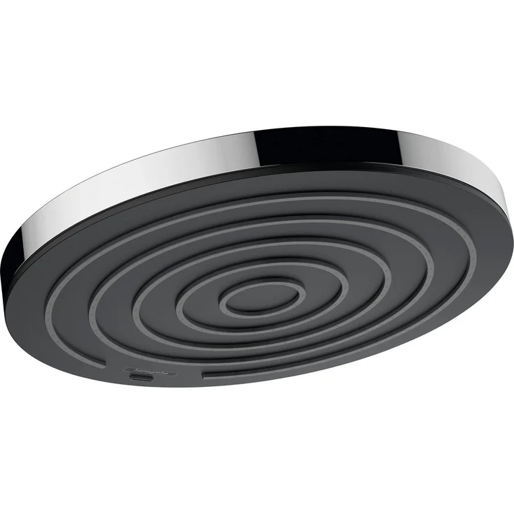 hansgrohe Regenduschkopf Pulsify S, 26cm, 1 Strahlart, PowderRain, Graphitgrau – Bild 1