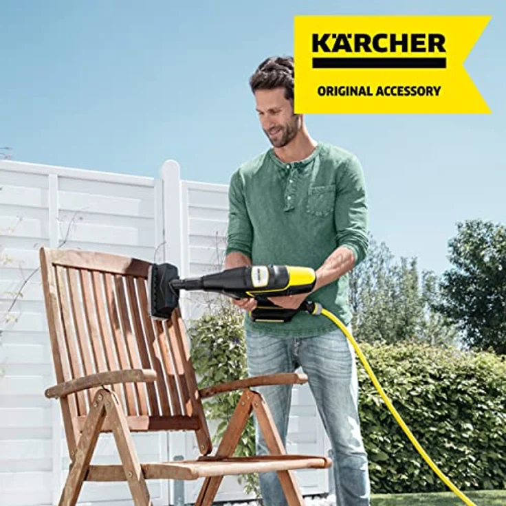 Kärcher Flächenreiniger PS 20 für den Kärcher KHB 6 und KHB 5 (Zwei Verlängerungsrohre, Spritzschutz, 90° drehbar, zwei integrierte Düsen mit Borsten) – Bild 5