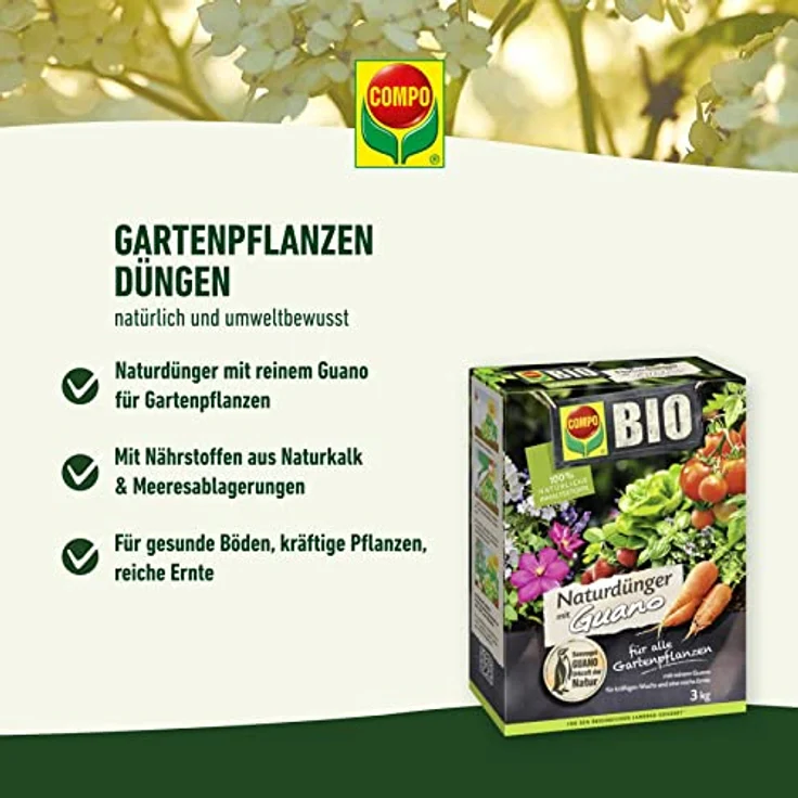 Compo BIO NaturDünger Guano 3 kg – Bild 2