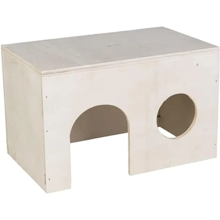 MICA Nagerzubehör - Nagerhaus Natur - ca. 24 x 15 x 15 cm, idealer Rückzugsort für Nager – Bild 1