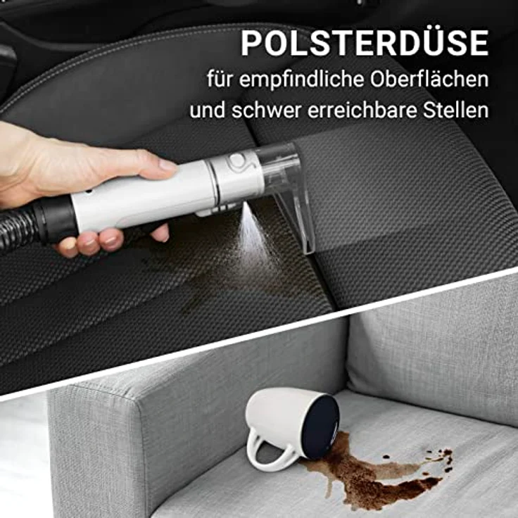 N8WERK Portable Clean Nass-Trocken-Sauger, 400 W, kompakt, leistungsstarker Fleckenentferner für Polster und Teppiche – Bild 7