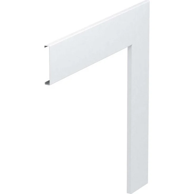 OBO BETTERMANN Winkelmesser Oberteil für Flachwinkel 80, 300x80mm, Stahl, halogenfrei, weiß, RAL 9010