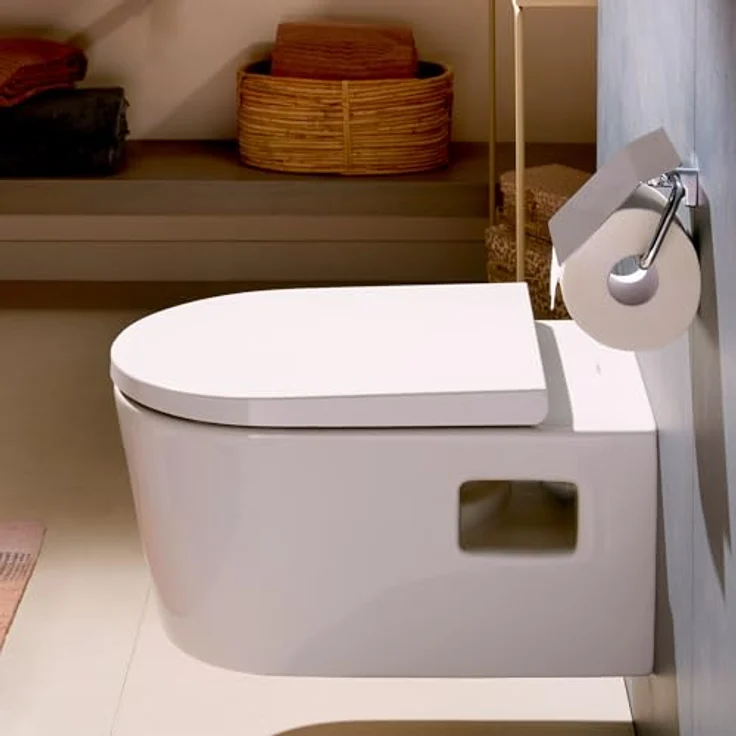 hansgrohe EluPura S, Wand-WC mit integrierter Toilette und Bidet, weiße Keramik, HygieneEffect, 4,5 Liter Spülwasserbedarf – Bild 5