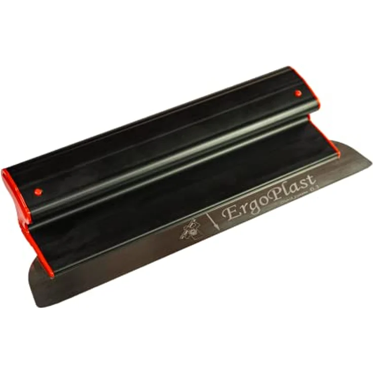 HALBAU Flächenspachtel 400 mm, Edelstahl mit flexiblem Blatt 0,3 mm, ergonomischer Kunststoffgriff, ultraleicht – Bild 4