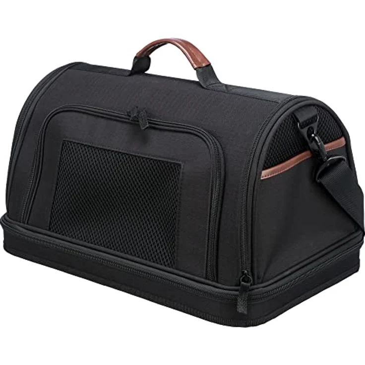 TRIXIE Airline Tasche Gate, Flugzeug Reisetasche Für Hunde, 28 × 25 × 45 cm, Schwarz - 28906 – Bild 1