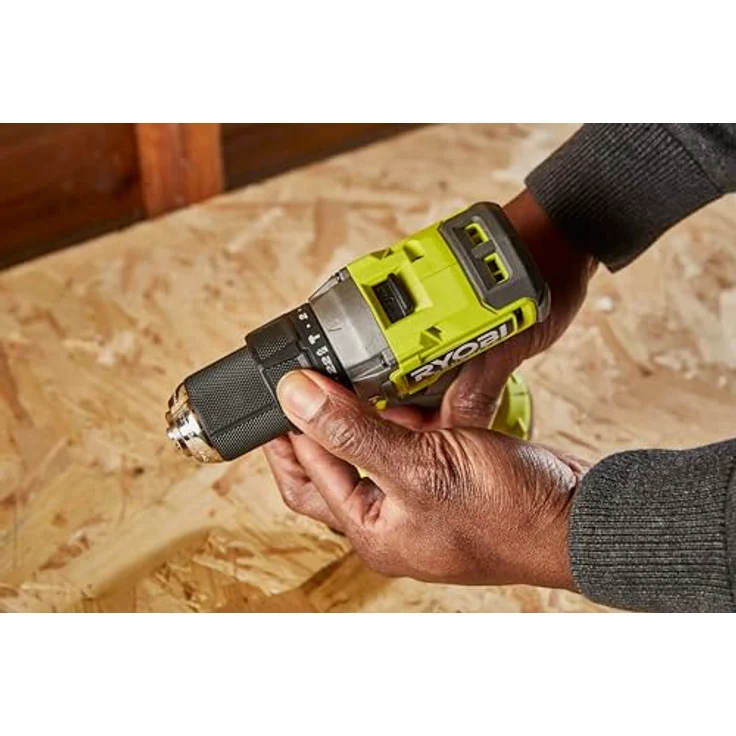 Ryobi RPD18BL1-2C20S, 18 V bürstenloser Akku-Schlagbohrschrauber mit 2 x 2 Ah Akkus, Hammerfunktion und 13 mm Bohrfutter – Bild 8