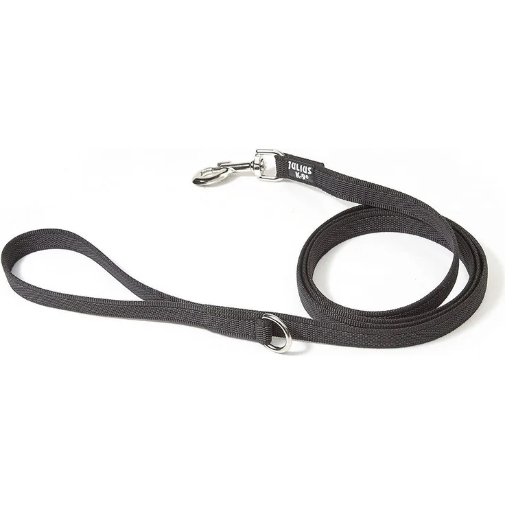 Julius-K9 Hundeleine Super Grip mit Handschlaufe schwarz/grau