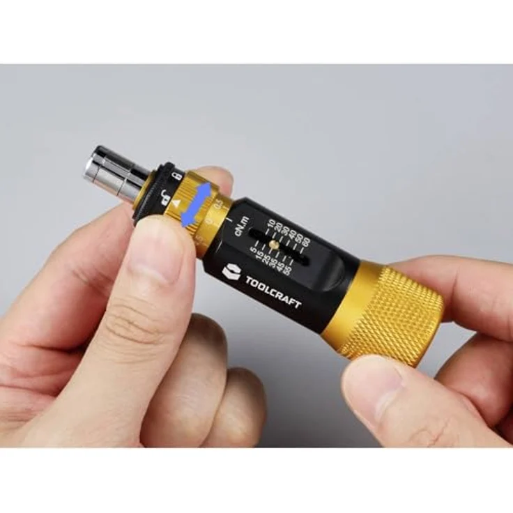 Toolcraft TO-9627246 Elektronik- u. Feinmechanik Drehmoment-Schraubendreher 4 mm, einstellbares Drehmoment 5-60 cNm, CR-V-Stahl, Aluminiumlegierung – Bild 4