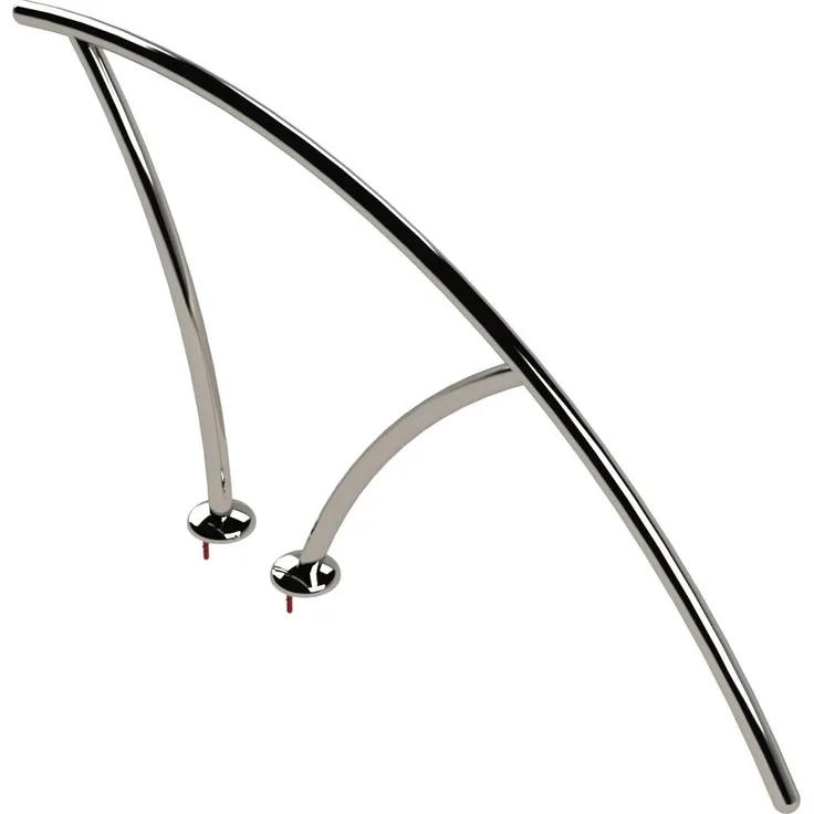 Eichenwald Modell 16.5 Griffbogen Typ M, Edelstahl V4A, runder Flansch, Höhe 850 mm, Ausladung 1200 mm
