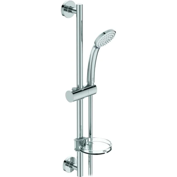 Ideal Standard Idealrain 600mm, Brausekombination mit 1-Funktionshandbrause, Durchmesser 80mm, Chrom, B9501AA – Bild 1