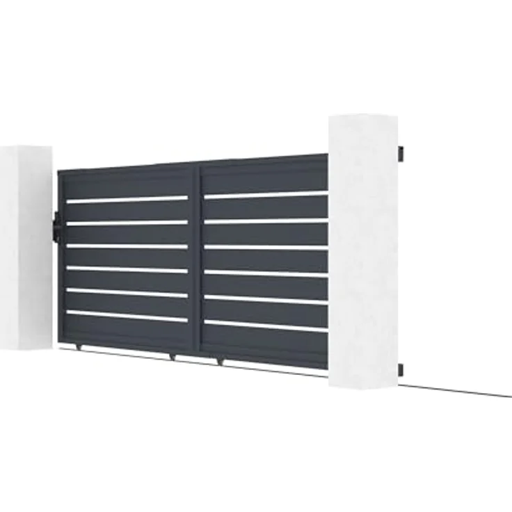 Casanoov Schiebetor VOGEL, Aluminium 4m, Höhe 140cm, grau, korrosionsbeständig, inklusive Zubehör – Bild 5