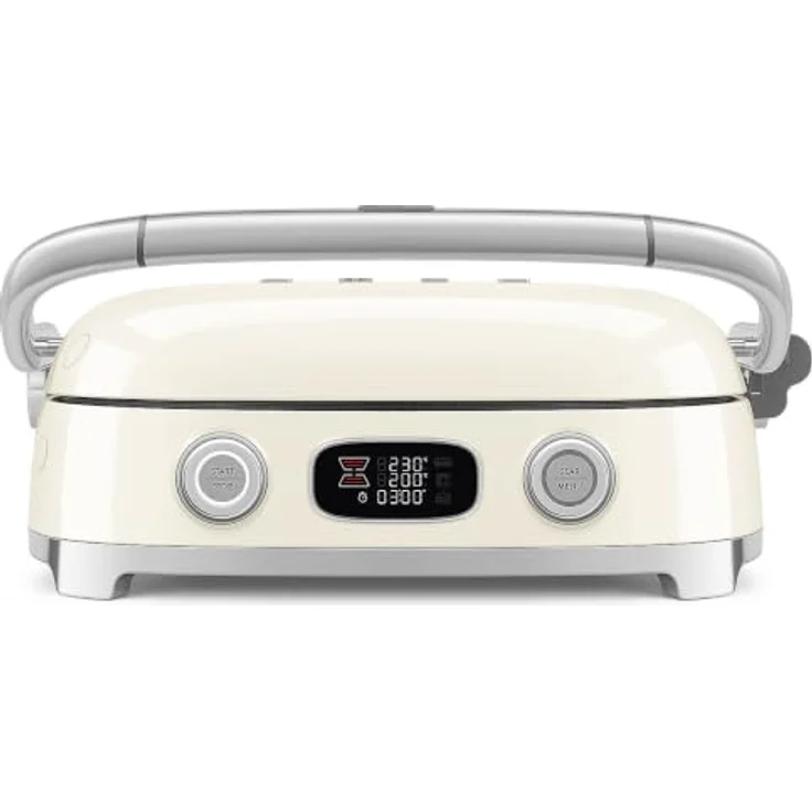 Smeg MGF01CREU, Elektrischer 3-in-1-Multifunktionsgrill mit PFAS-freier Keramikbeschichtung, Creme – Bild 2