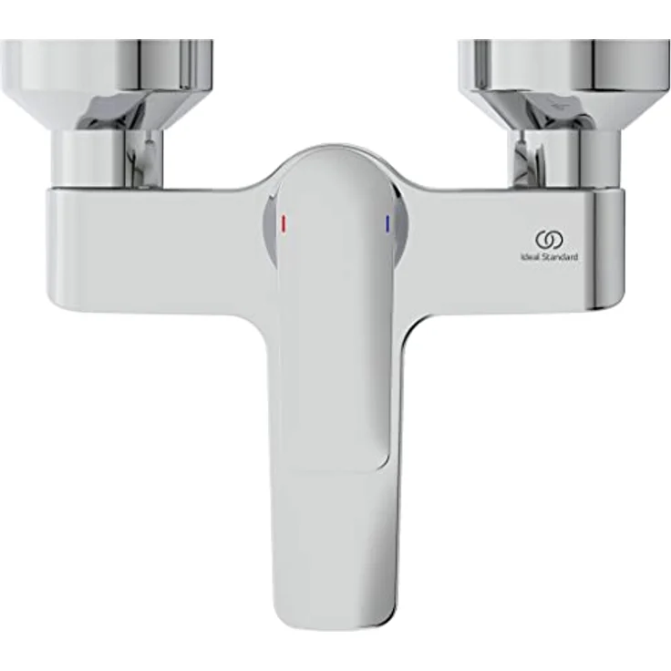 Ideal Standard Badearmatur Connect Air AP, Wandarmatur in Chrom mit metallischem Griff und manueller Temperaturregelung – Bild 3
