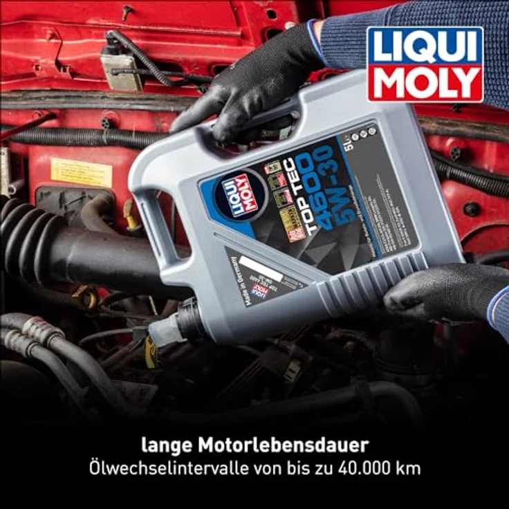 LIQUI MOLY 3756 Motoröl Top Tec 4600 5W-30 Motorenöl Leichtlauf Motor Öl 5L – Bild 3