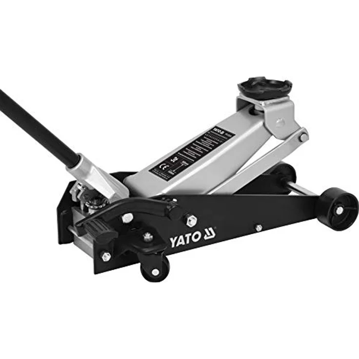 Yato Profi Rangierwagenheber 3t / 3000kg, Hubhöhe: 145 – 500mm, mit SCHNELLHUB und Fußpedal, schnelles Heben, Wagenheber Werkstatt – Bild 1