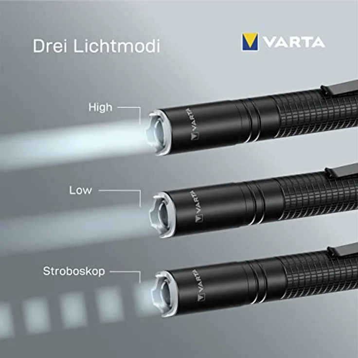 Varta Aluminium Light F10 Pro LED Taschenlampe batteriebetrieben 150lm 25h 31g – Bild 5