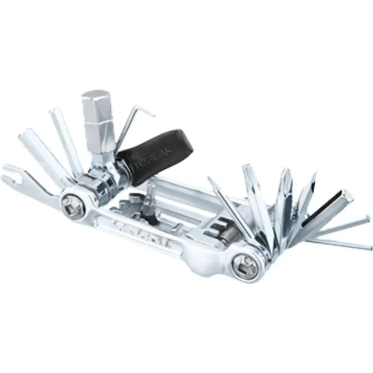 Topeak Mini 20 Pro - 20 Funktionen - Miniwerkzeug für Fahrradreparaturen - Multitool silber - 20 Funktionen (15400066) – Bild 2