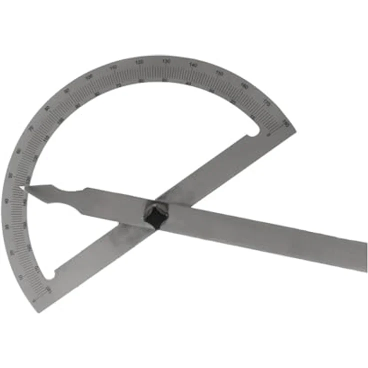 Dönges Winkelmesser Gradmesser, L:200 cm, mit Maßeinteilung und Feststellschraube – Bild 5