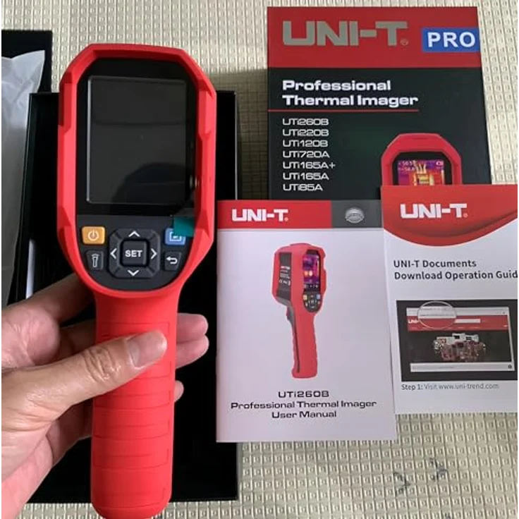 Uni-T UTi720A, Wärmebildkamera mit 256x192 IR-Auflösung, 2,8" TFT-LCD-Display, Temperaturbereich -20 °C bis 400 °C, Lithium-Ionen-Akku bis 7 Stunden – Bild 2