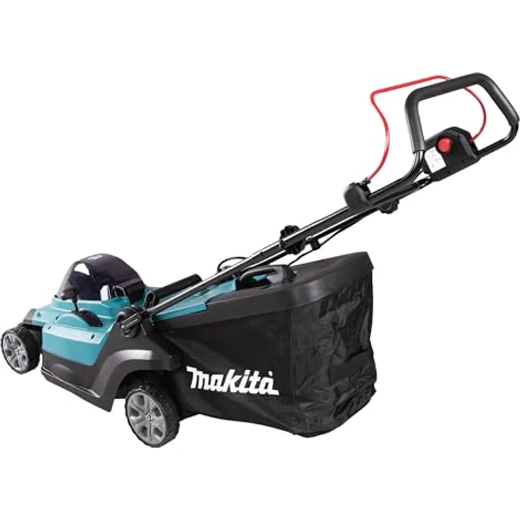 Makita Akku-Rasenmäher 'LM004GZ', max 40V, 43 cm Schnittbreite, 50 l, ideal für Rasenflächen bis 830 m², inkl. Mulchstopfen, zentral verstellbare Räder. – Bild 5