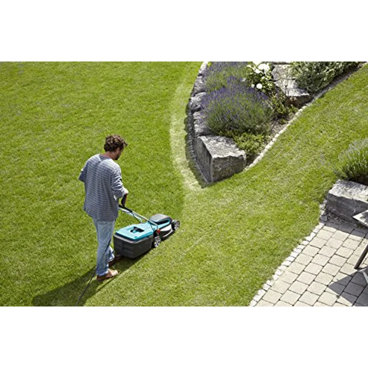GARDENA Ersatzmesser: Rasenmäher-Messer für Elektro-Rasenmäher PowerMax 1400-32 und 34E, Präzisionsschliff für hervorragende Schneideergebnisse, original GARDENA Zubehör (4101-20) – Bild 3