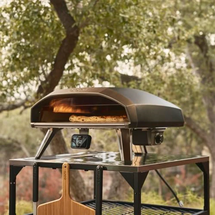 Ooni Koda 2 Pro, Gas Pizzaofen mit Bluetooth-fähigem Ooni Connect™ Digital Temperature-Hub, 500 °C Hitze, Glasvisier, großzügige Kochfläche – Bild 5
