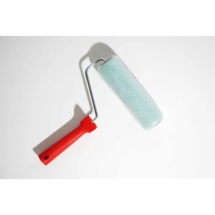 A.S. Création Kleisterroller 18 cm, Profi Kleisterauftragsroller mit ergonomischem Griff, rot