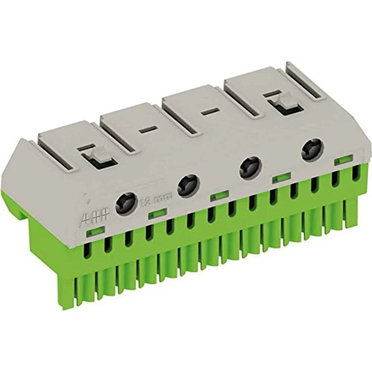 Striebel & John ZK144G Klemmenblock, PE Quick-Steckklemme für 25mm², flexibel und starr, werkzeuglose Montage, grün – Bild 2