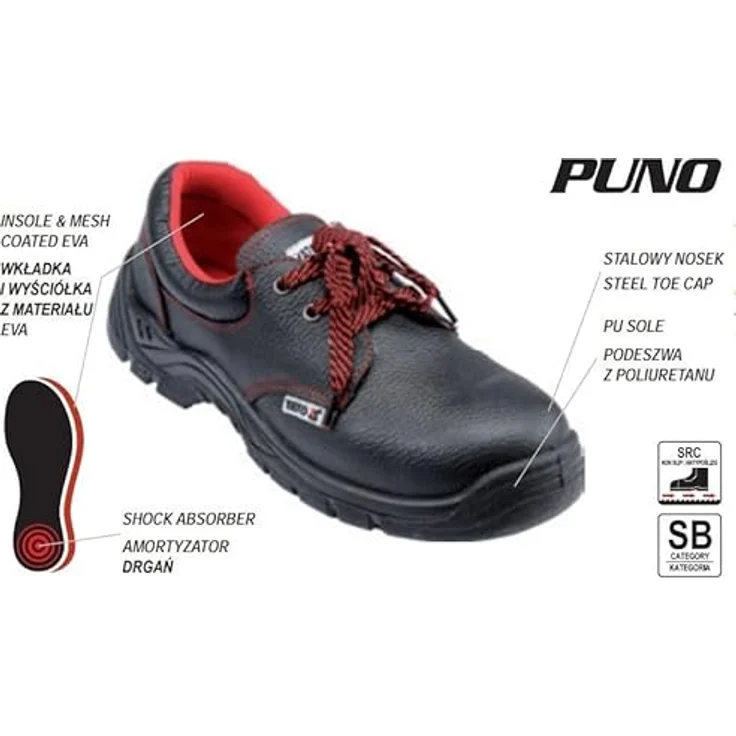 Yato Puno Sb Arbeitsstiefel, Größe 42, Schwarz, für sicheres Arbeiten – Bild 2