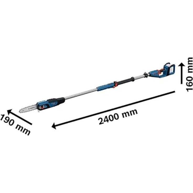 Bosch Professional Akku-Hochentaster GKE 18V-25 TP Solo, max. 2,9 m Arbeitshöhe, ohne Akku und Ladegerät, Schwertlänge 25 cm – Bild 2