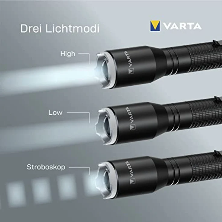 VARTA Taschenlampe Aluminium Light F20 Pro, schwarz – Bild 5