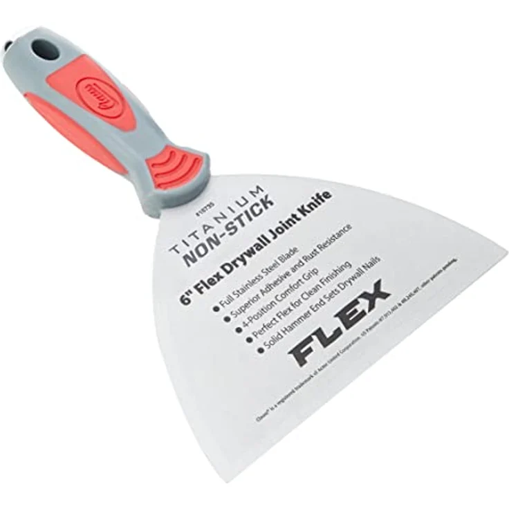 Clauss Flexibler Titanium Non-Stick-Gipskarton-Gelenkspachtel, 15.2 cm / 6 Zoll, 1 Stück, 18735 – Bild 1