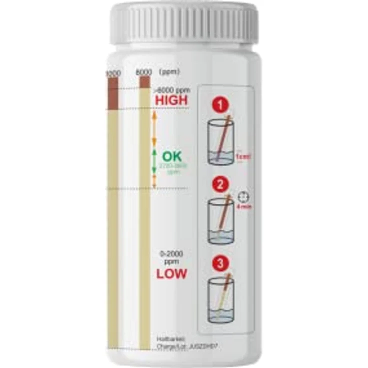 BMUT Salzwasser Test, Salztest 0-8000 ppm für Natriumchlorid-Konzentration – Bild 8