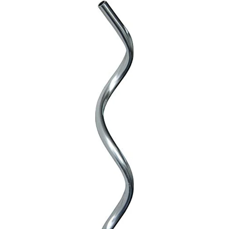 bellissa 20 Stück Tomatenspiralen - Tomaten-Stangen und Spiral-Stäbe für das Ranken im Garten 180 cm - Ø 10 mm Aluminium - Wetterfest, stabil, multifunktional - Ø 10 mm - Farbe: Aluminium – Bild 2