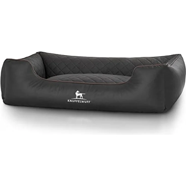 Knuffelwuff orthopädisches Hundebett Madison schwarz XXL – Bild 2