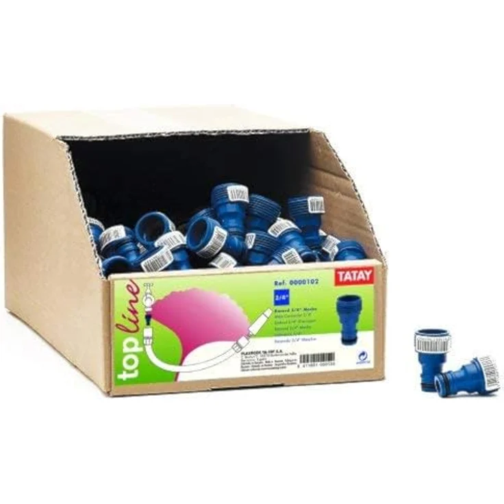 TATAY Endstück D für Rasensprenger 3/4", Kunststoff blau, Maße 2,6 x 4 cm – Bild 1