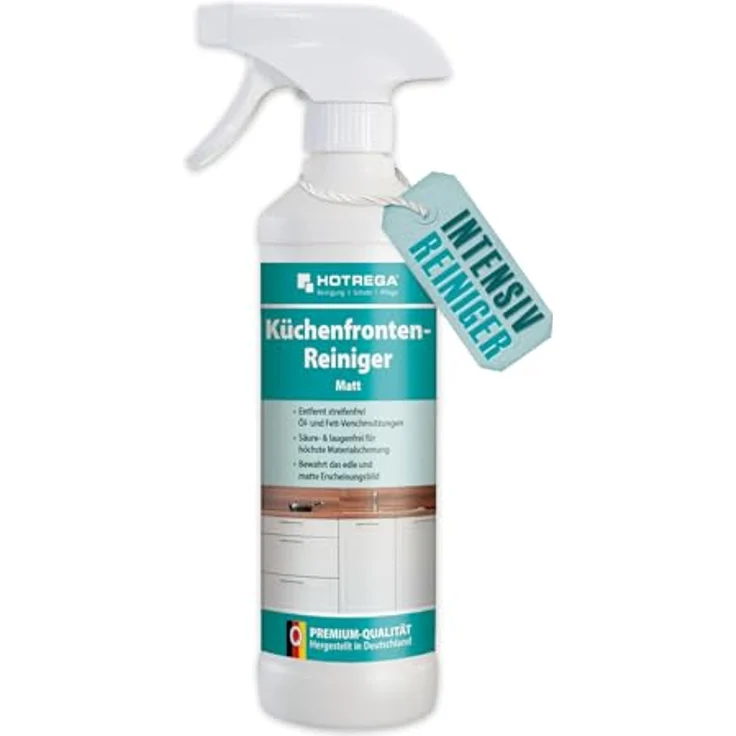 HOTREGA® Küchenfronten Reiniger matt, streifenfreier Intensivreiniger für matte Oberflächen, 500ml – Bild 1