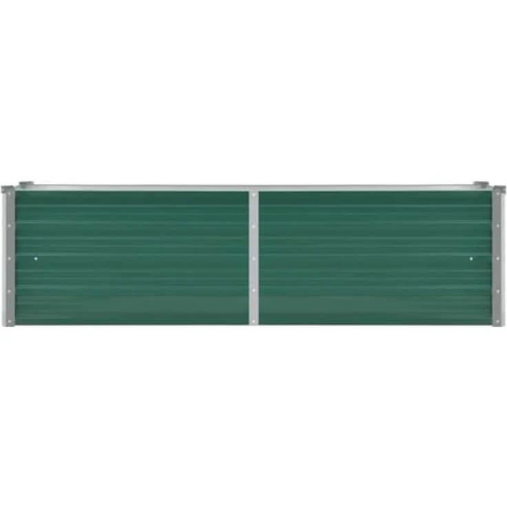 vidaXL Garten-Hochbeet Verzinkter Stahl 160x40x45 cm Grün – Bild 7