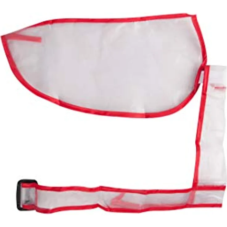 Karlie Regenmantel Classic L: 42 cm, Transparent, verstellbarer Bauchgurt, Schlaufe zur Fixierung an der Rute – Bild 2