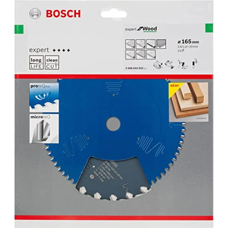 Bosch Professional Kreissägeblatt Expert für Wood (Holz, 165 x 20 x 2,6 mm, 48 Zähne, Zubehör Kreissäge) – Bild 3