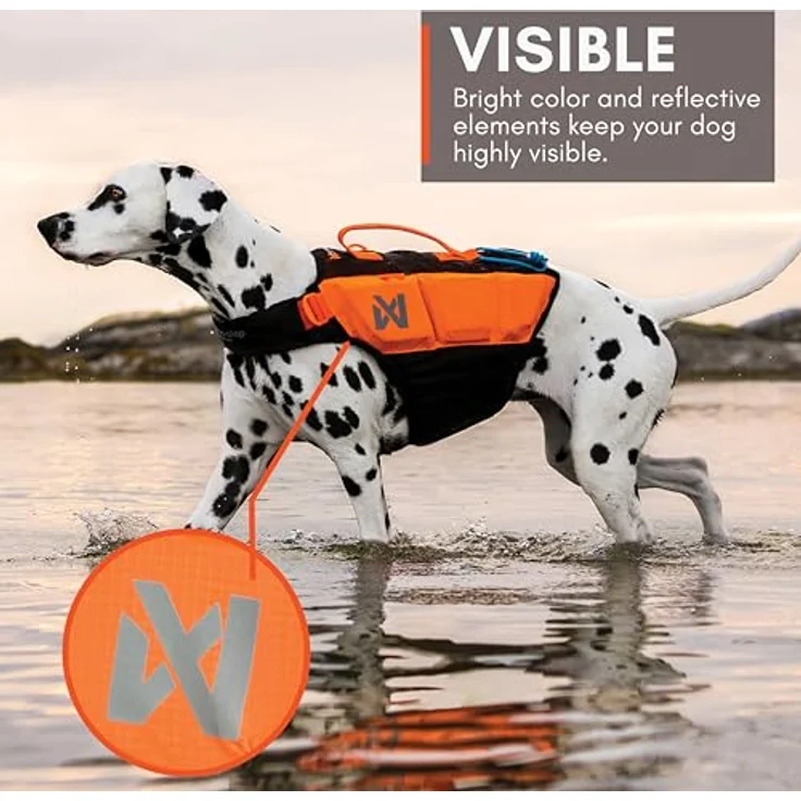 Non-Stop Dogwear Protector Life Jacket (2), Hundeschwimmweste mit atmungsaktiver Konstruktion und optimalem Auftrieb, Schwarz – Bild 7