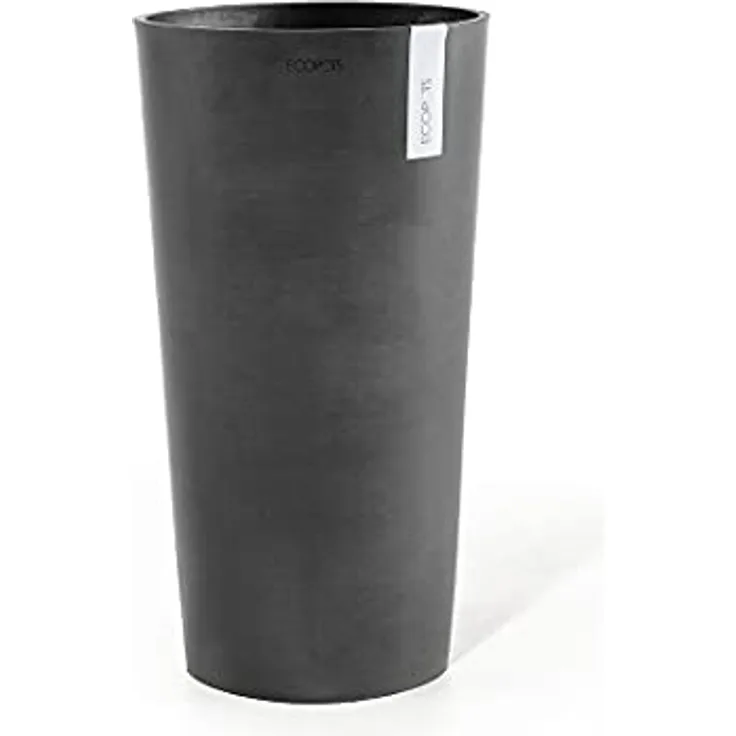 ECOPOTS | Blumentopf Gross | Amsterdam HEIGH | 76 cm hoch | 41 cm Durchmesser | anthrazit | Blumenkübel groß | Plant Pot | Flower Pot | 41 cm (Durchmesser) x 76 cm (Höhe)