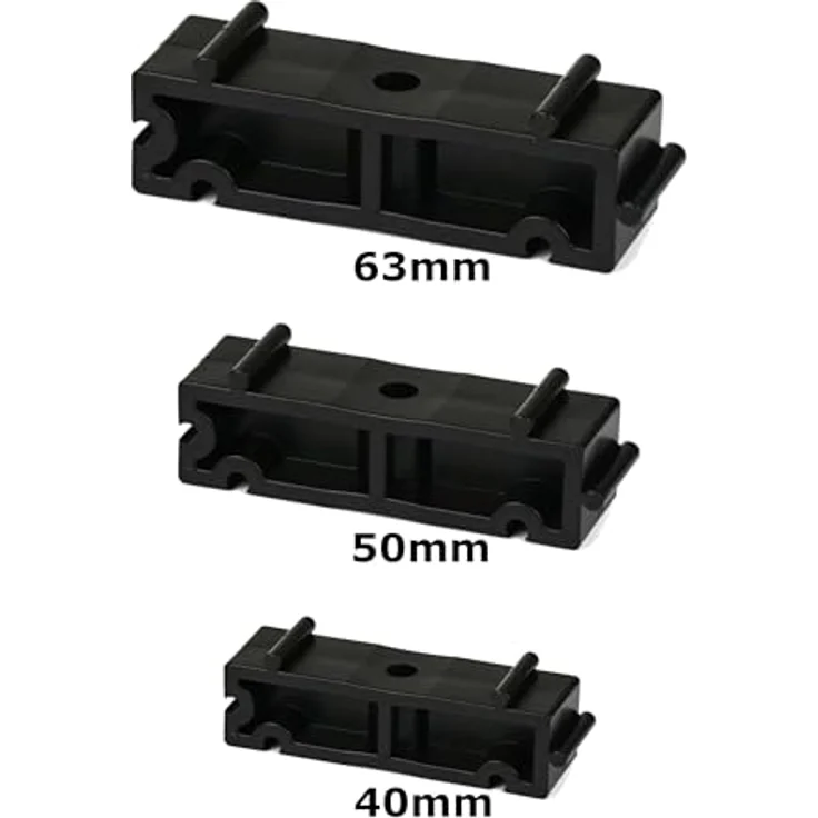 HAF PVC Distanzstück für Rohrschelle 50mm, 4er Set, schwarzes Abstandshalter für Rohrklemmen mit hoher Witterungsbeständigkeit – Bild 4