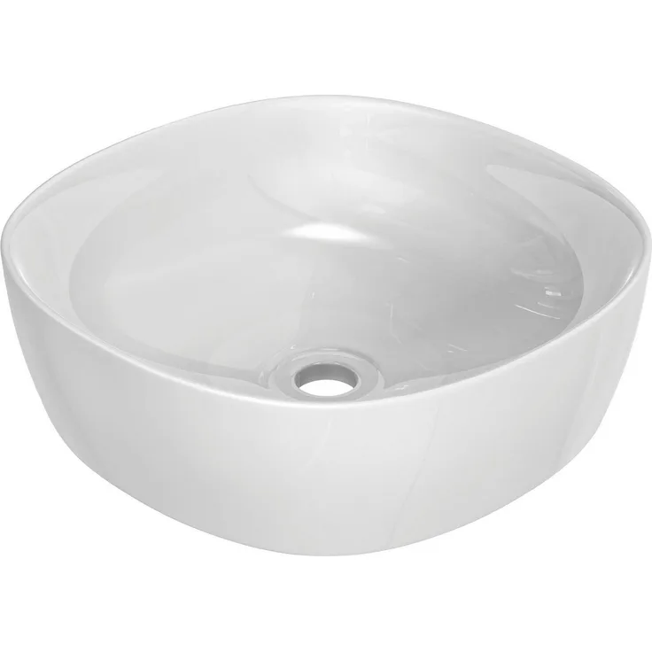 Schütte Aufsatzwaschbecken TASSONI CUBE, hochwertige Sanitärkeramik, glatte Glanzoberfläche