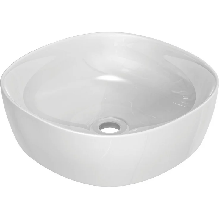 Schütte Aufsatzwaschbecken TASSONI CUBE, hochwertige Sanitärkeramik, glatte Glanzoberfläche