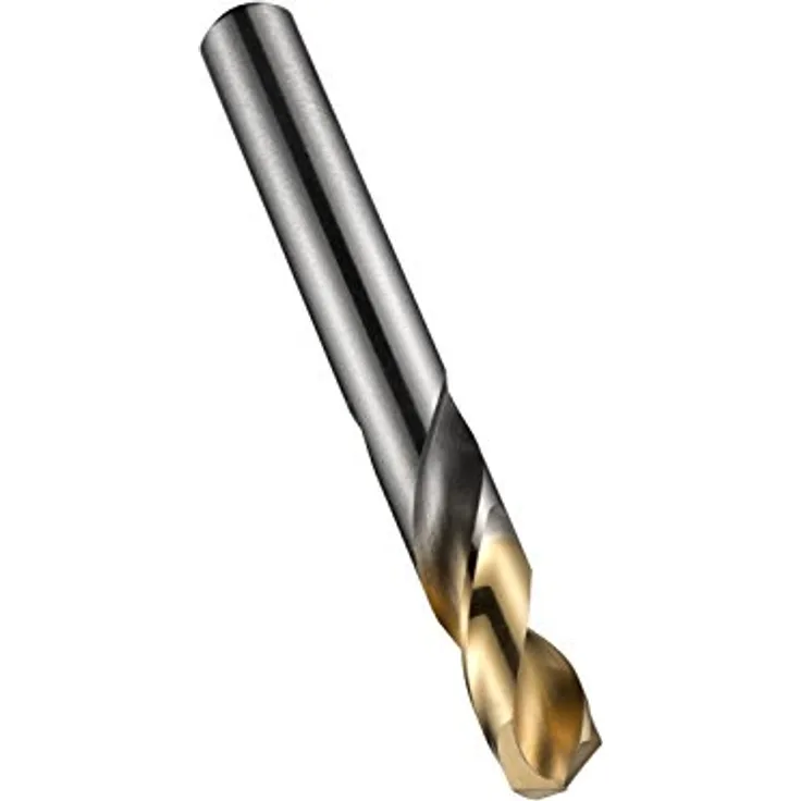 Dormer Kurzbohrer HSS DIN1897N, 3,3 mm, TiN Tip, 135° Spitzenwinkel, zylindrischer Schaft, Typ N