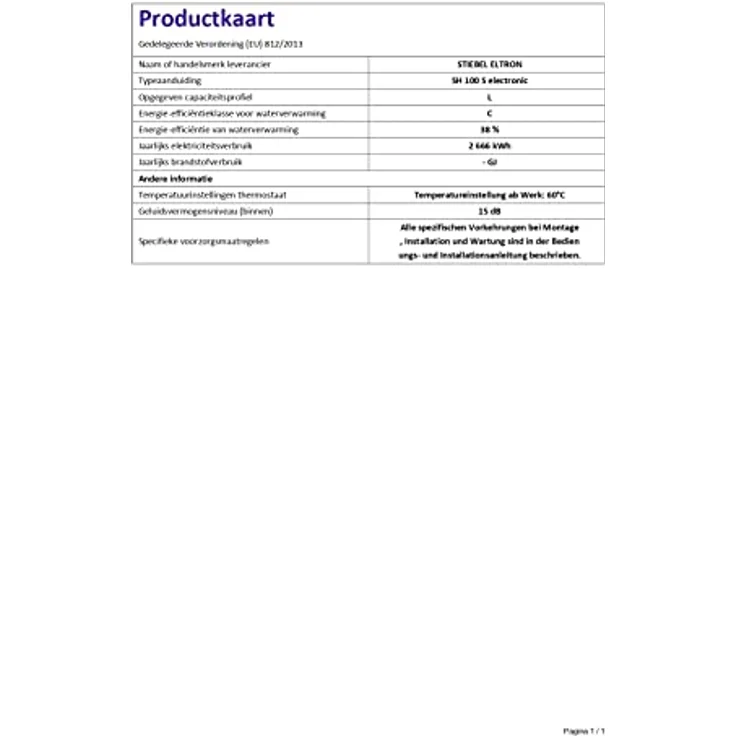 STIEBEL ELTRON Wandspeicher SH 100 S, Warmwasserspeicher 100 Liter, druckfest, stufenlose Temperatureinstellung 35-82 °C, LED-Anzeige, einstellbare Temperaturbegrenzung, 073050 – Bild 5