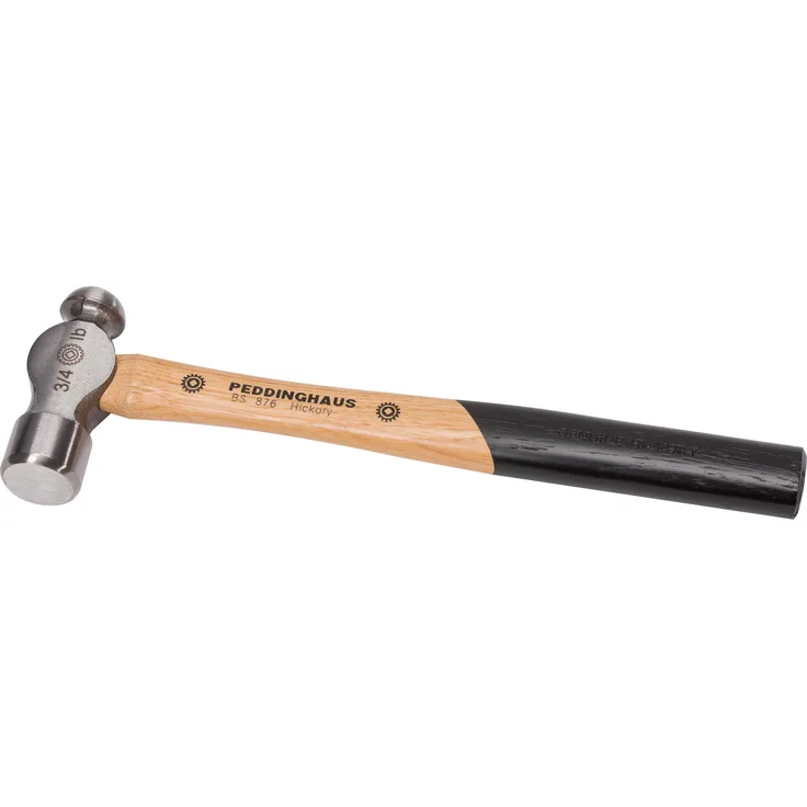 MOB, Hammer, INGENIEURHAMMER 1/2 LBS - RUNDE BAHN UND KUGELKOPF - MIT HICKORYSTIEL