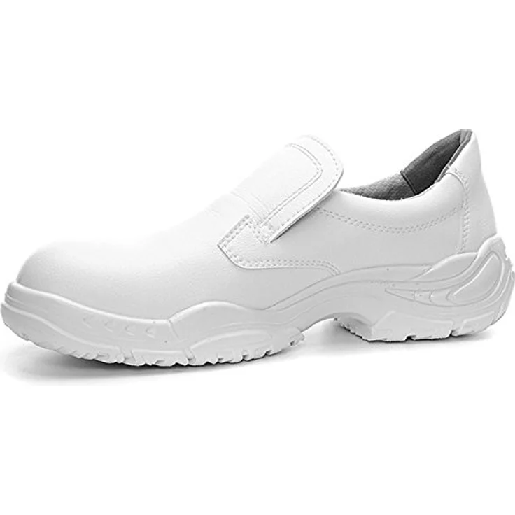 ELTEN WHITE Slipper Low ESD S2 Sicherheitsschuh, hydrophobierte Mikrofaser, atmungsaktives Textilfutter, MONO-PU Sohle SAFETY-GRIP, grau – Bild 4