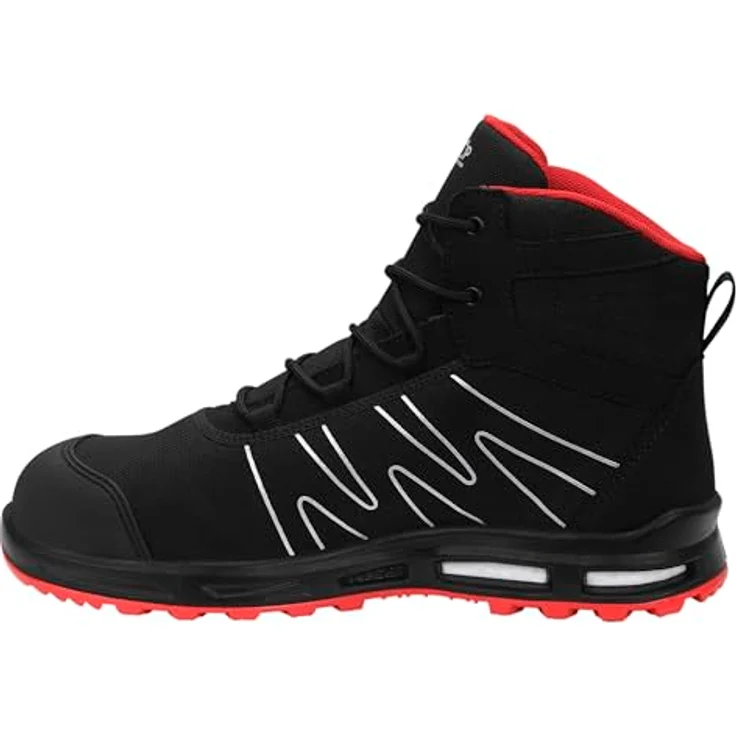 ELTEN ENNO XXT Pro Mid ESD S3S, Sicherheitsstiefel in Schwarz/Rot, Größe 42 – Bild 7